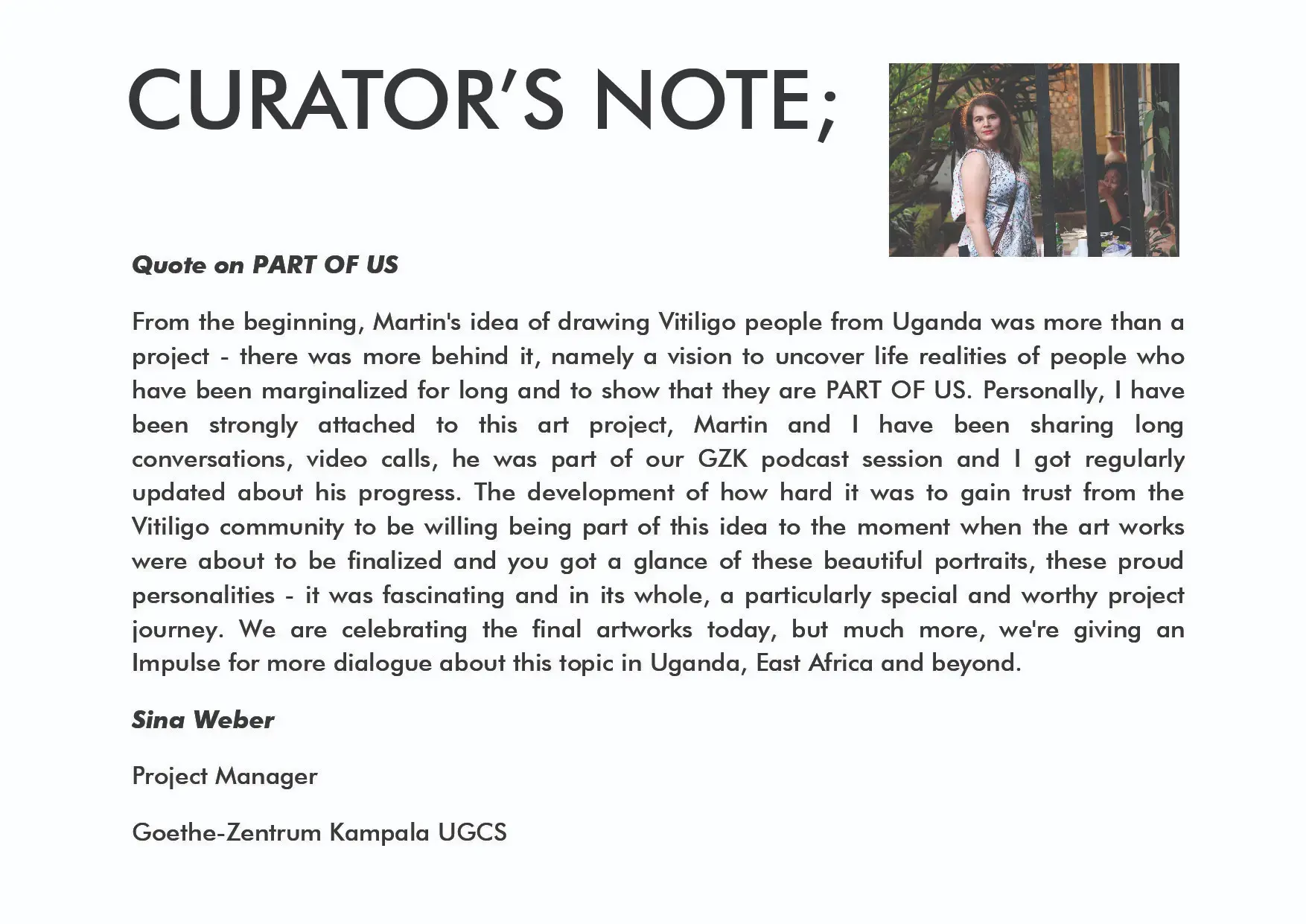 Vitiligo Drawing Project: Part of Us (2021)